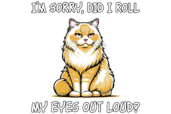 A Humorous Take on a Cat's Perspective: 'I'm Sorry, Did I Roll My Eyes Out Loud?'