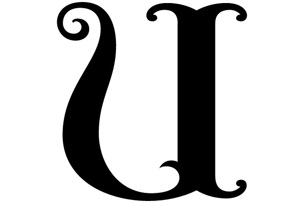 Black Ornate Letter 