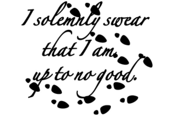 A Poetic Affirmation: 1 Solemn Swear that I Am Up to No Good.