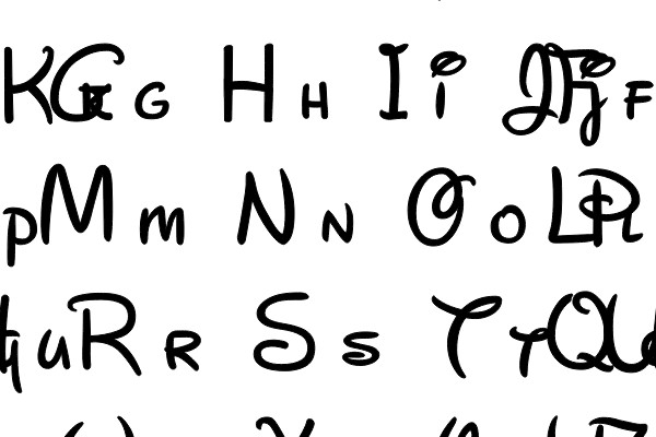 Handwritten Alphanumeric Characters