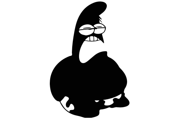 A Silhouette of a Character with a Mischievous Smirk