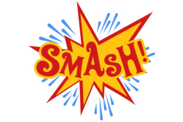 Vibrant and Explosive: A Colorful Graphic of the Word 'Smash!'
