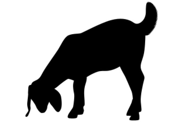 Silhouette of a Dog Standing on Its Hind Legs