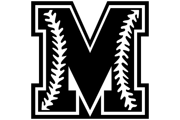 Baseball Letter 'M' Logo