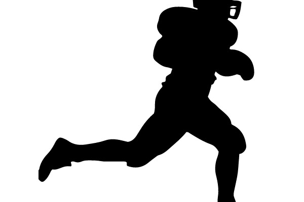 American Football Player in Action