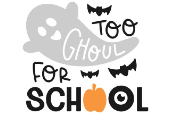 Ghoulishly Delightful: A Playful Halloween-Themed Logo for a School