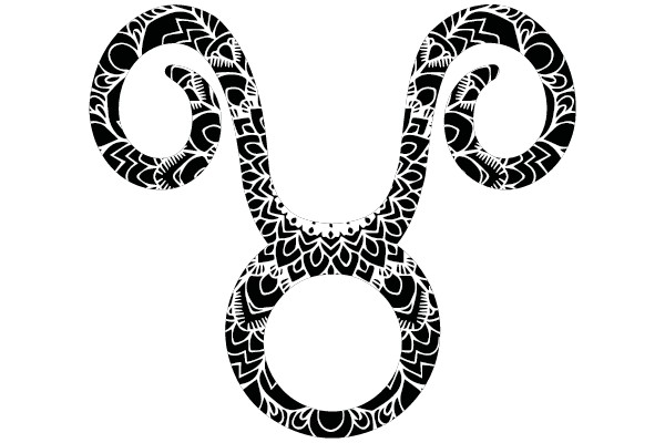 Stylized Infinity Symbol with Floral Design