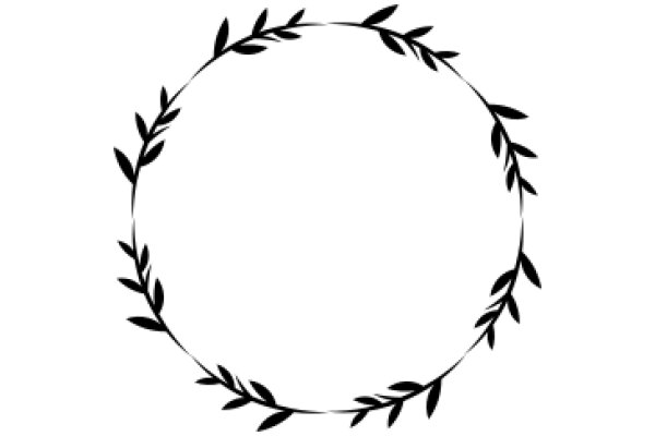 Elegant Black Leaf Design