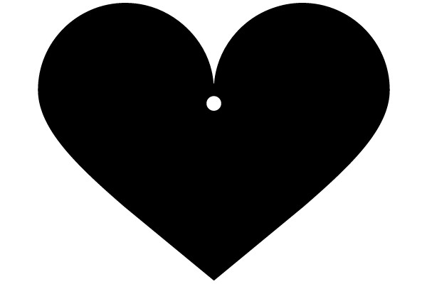 Black Heart with Hole: Symbolizing Love or Loss?