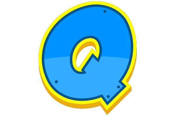 Cartoonish Letter Q Icon