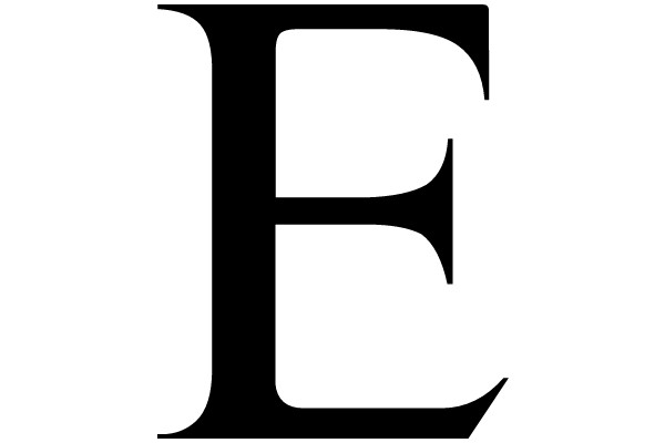 Bold Serif Letter E