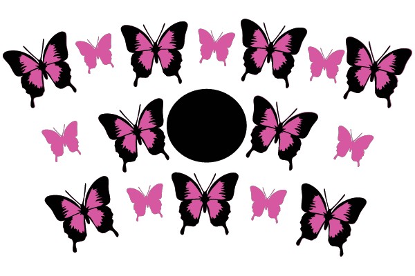 Butterflies in Flight.
