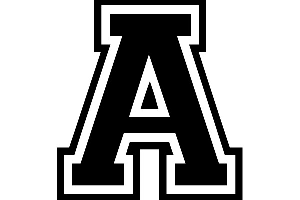 Bold Letter A Outline