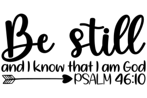 Be Still and Know That I Am God: Psalm 46:10