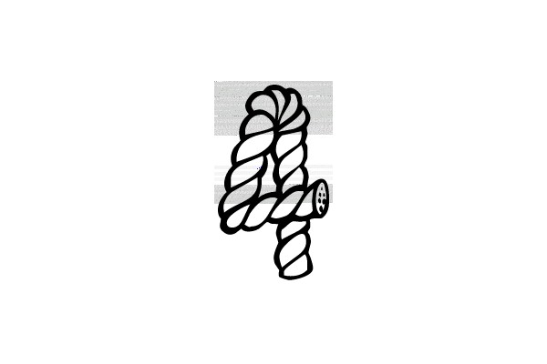 Twisted Rope with a Wheel