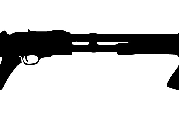 Silhouette of a Pistol