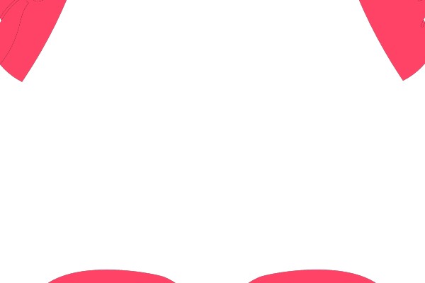Stylish Pink Bow and Ear Icon Set