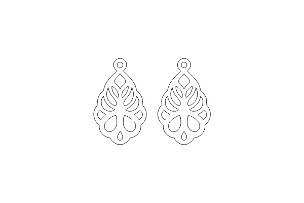 A Pair of Elegant Decorative Earrings