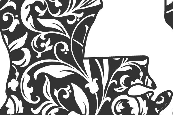Ornate Patterned State Outline