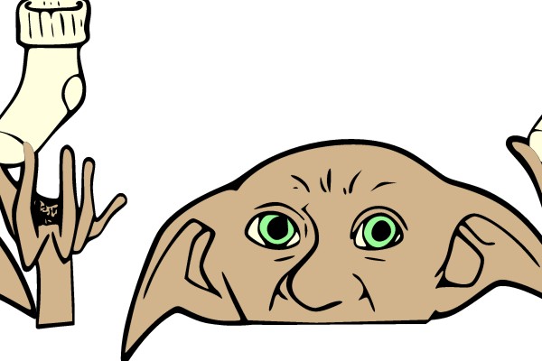 Curious Dobby and the Wand