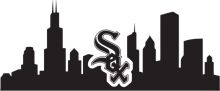 Chicago Skyline with Sox Logo