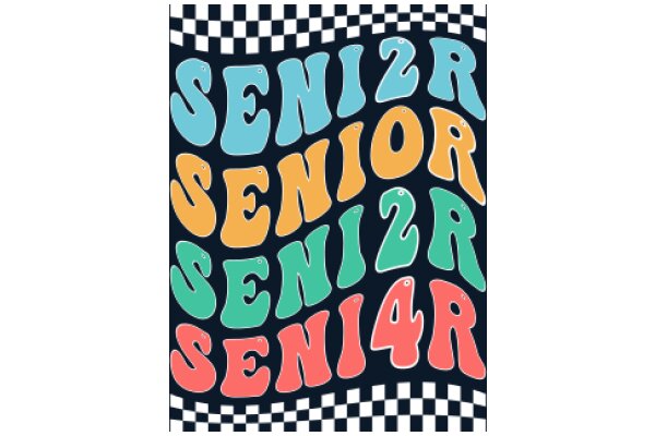 Celebrating the Joy of Seniorhood with a Vibrant and Playful Poster