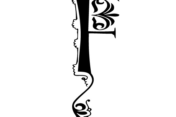 Art Nouveau Letter F