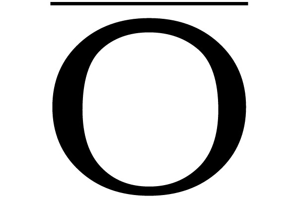 Bold Black Circle on White Background