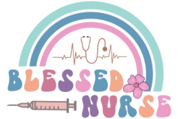 Blessed Nurse: A Vibrant and Colorful Logo for a Nurse's Journey