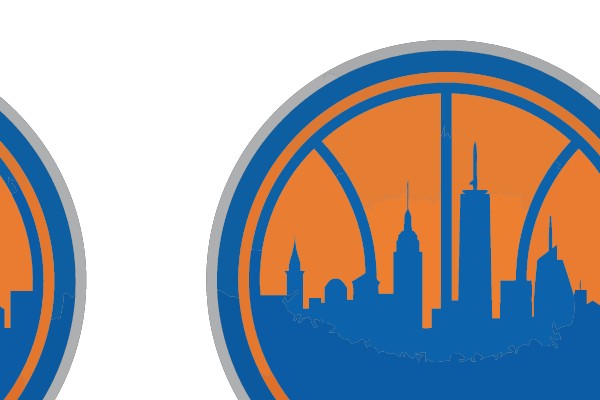 New York City Skyline Basketball