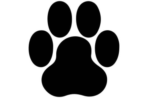 Simplistic Paw Print Icon
