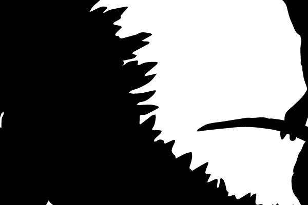 Silhouette of a Godzilla-like Creature