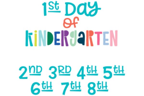 Celebrating the First Day of Kindergarten with a Colorful Countdown!