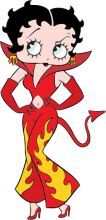 Stylish Cartoon Character: A Fashionable Female with Red and Yellow Outfit and Red High Heels
