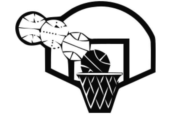 A Basketball Court with a Unique Twist: A Illustration