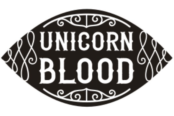 Stylized Logo for 'Unicorn Blood' with a vintage design aesthetic.