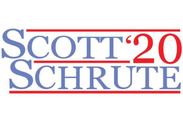 A Solid White Background with a Logo of 'SCOTT 20' in Red and Blue
