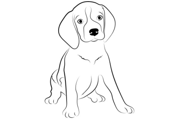 A Cute Illustration of a Puppy