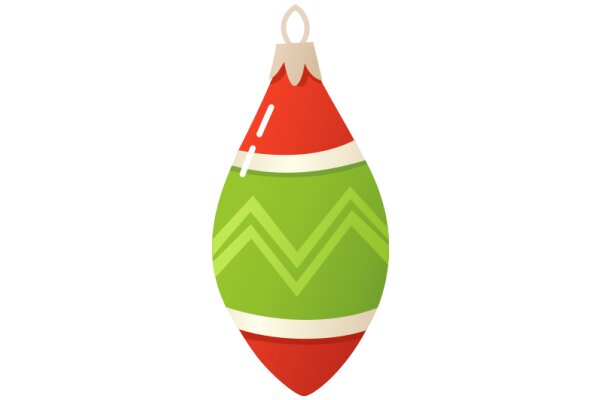 A Festive Christmas Decoration: A Colorful Ornament with a Pointy Top