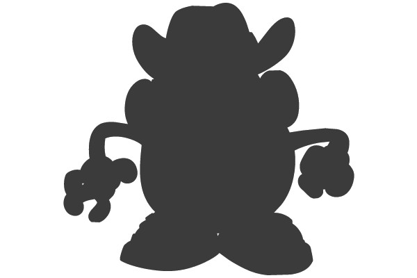 Silhouette of a Cartoon Character