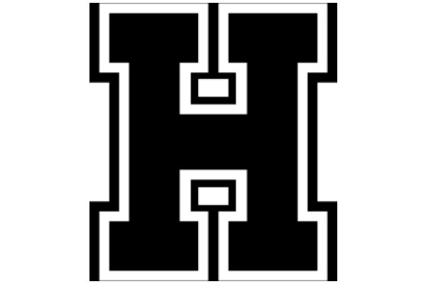 Stylized Letter 'H' with a Minimalist Design