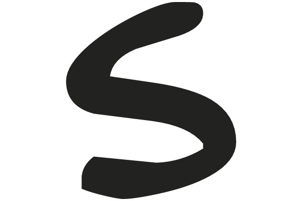 Bold Black S Shape