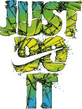 Just Do It: A Colorful Artistic Interpretation of the Iconic Nike Slogan