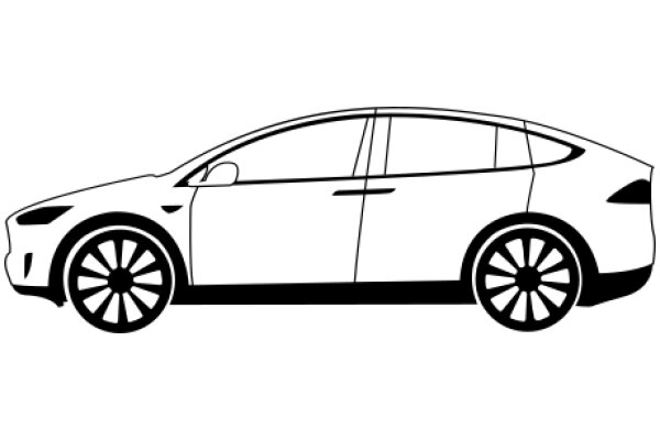 Illustration of a Car with a Wheel