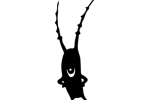 Stylized Illustration of a Character with Antlers