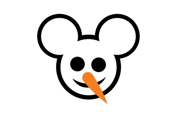 Mickey Mouse Carrot Face Icon