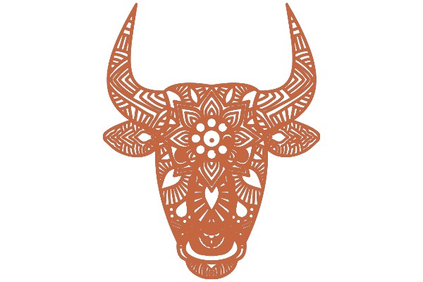 Stylized Bull Decoration: A Unique Artwork