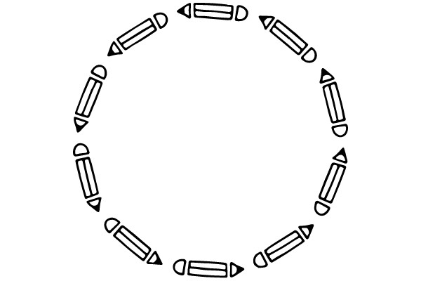 Circular Arrangement of Pencils