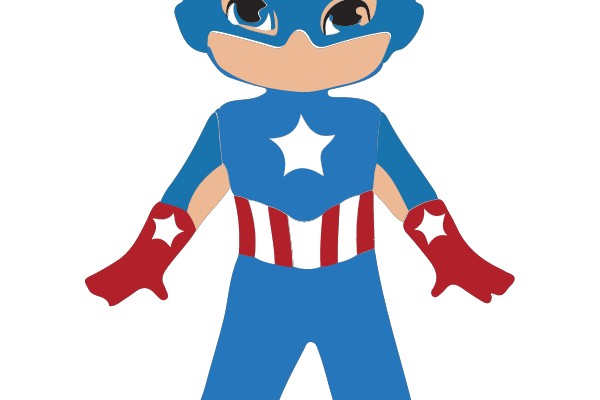 Chibi Captain America: A Hero's Playful Persona