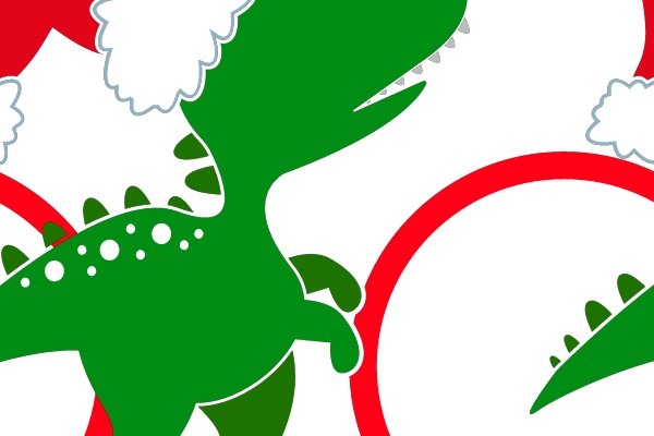 Festive Dino: A Christmas Clipart
